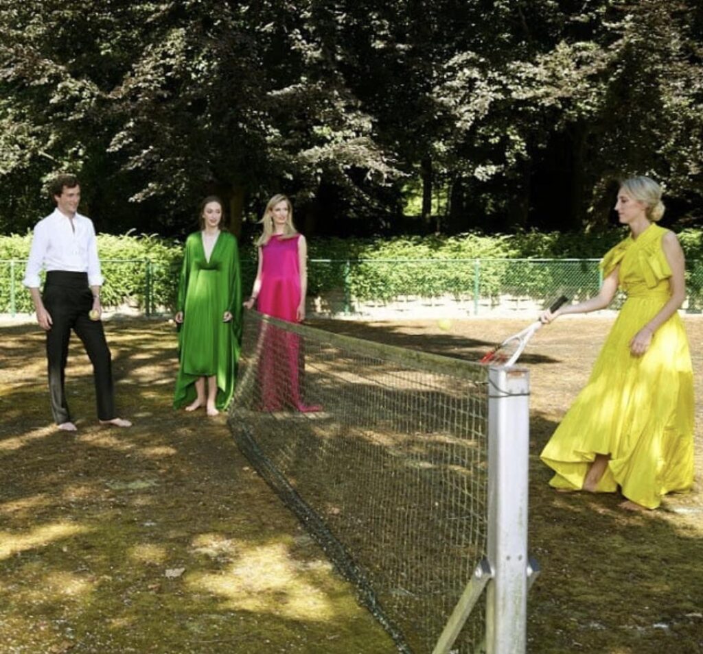 Rare Pic of Prince Amedeo, His Wife Princess Elisabetta, Princess Maria Laura, and Princess Laetitia Maria of Belgium