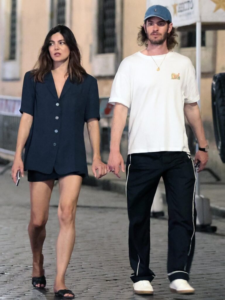 Andrew Garfield and Monica Barbaro in Rome (June 2026)