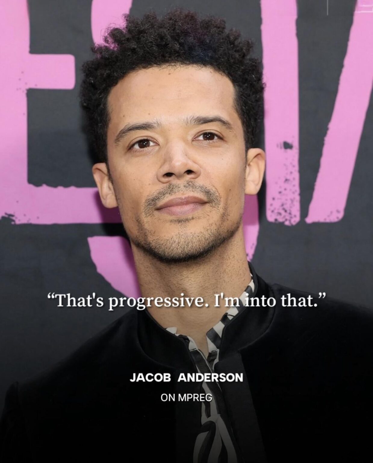 Jacob Anderson shares thoughts on the concept of mpreg