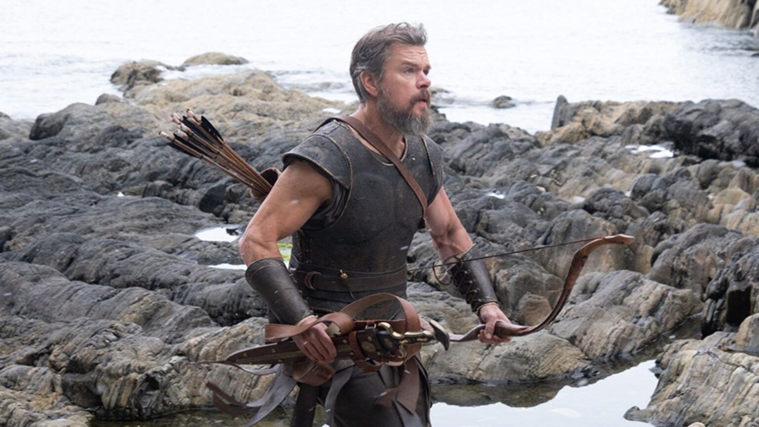 Matt Damon as Odysseus in The Odyssey