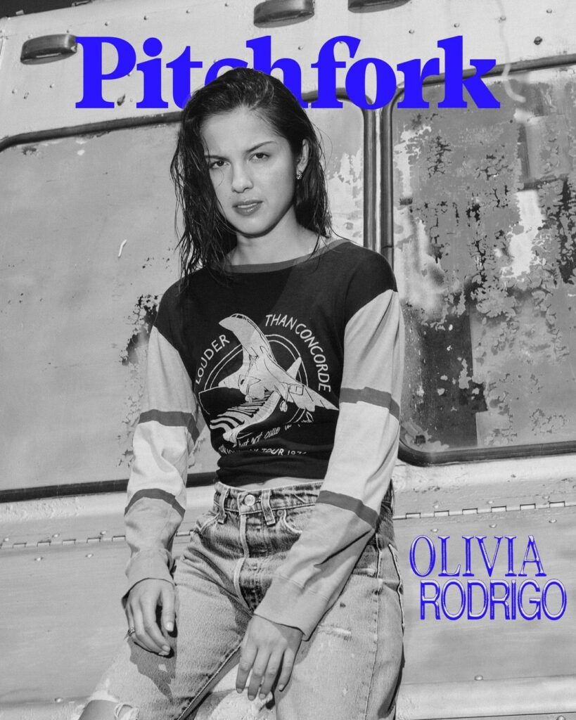 Olivia Rodrigo for Pitchfork - June 2026. She was interviewed about her new album ‘you seem pretty sad for a girl so in love’.