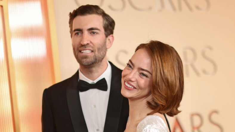 Stock image of Emma Stone & her husband Dave McCary