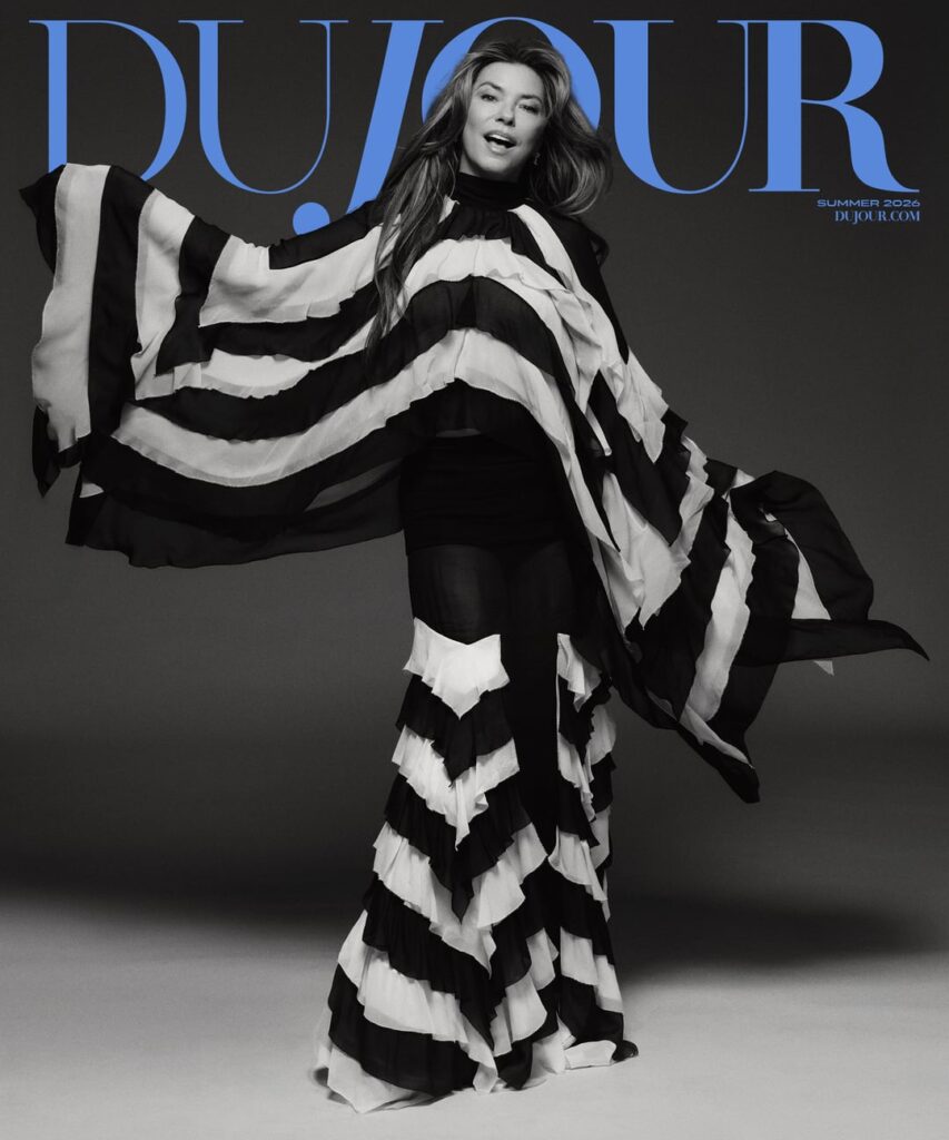 Shania Twain photographed for DuJour Magazine, summer 2026 issue