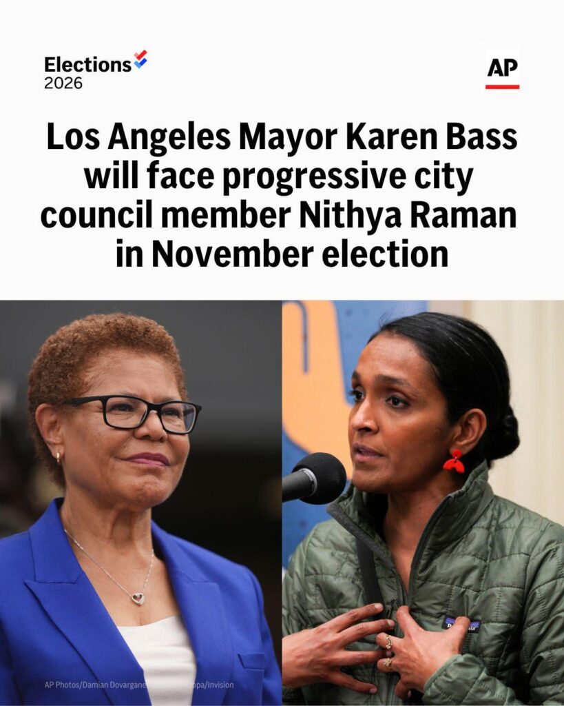 Spencer Pratt has officially been eliminated from the Los Angeles mayoral race. Karen Bass will face progressive city council member Nithya Raman in a November election as Bass seeks reelection. Spencer Pratt has officially been eliminated from the Los Angeles mayoral race. Karen Bass will face progressive city council member Nithya Raman in a November election as Bass seeks reelection.