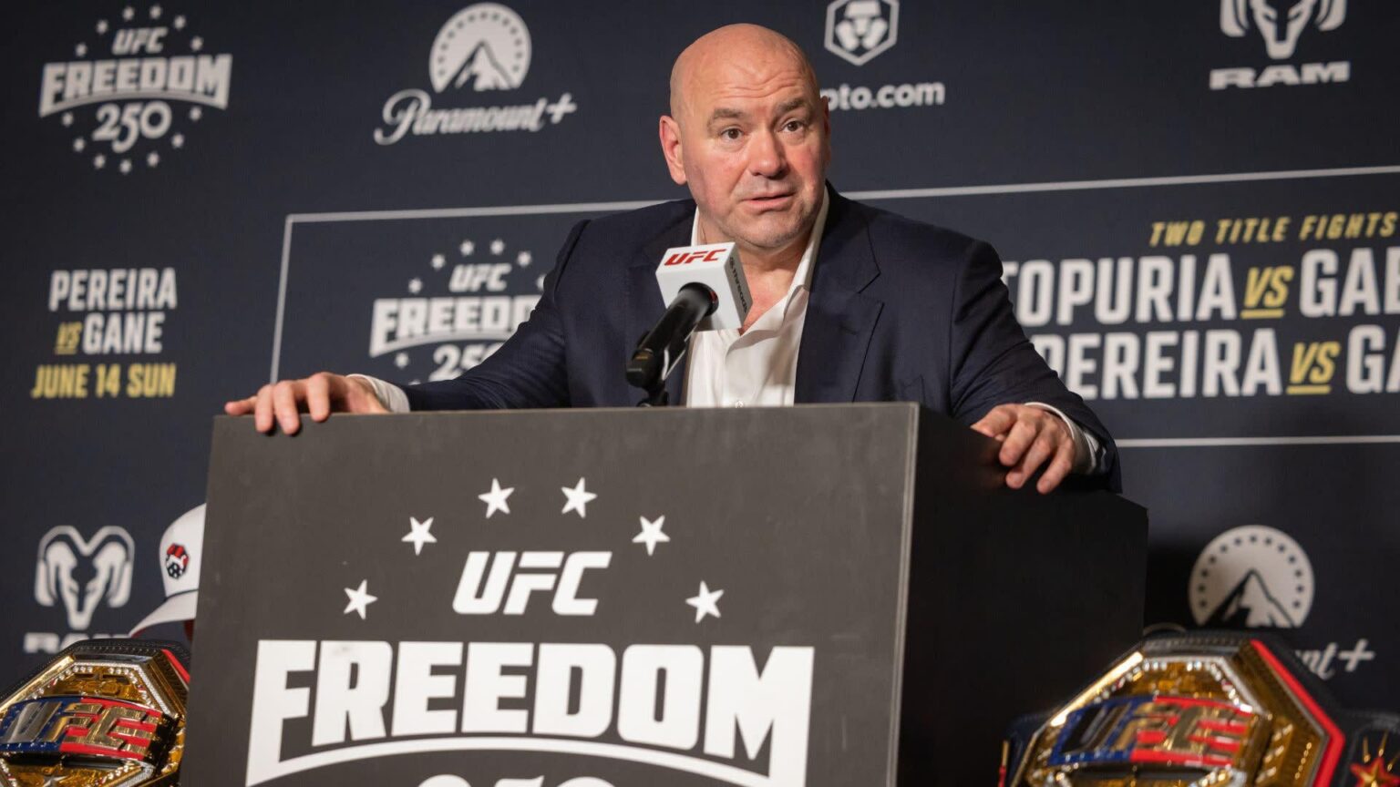 Dana White Says ‘We'll Never Do This Again’ After UFC Freedom 250