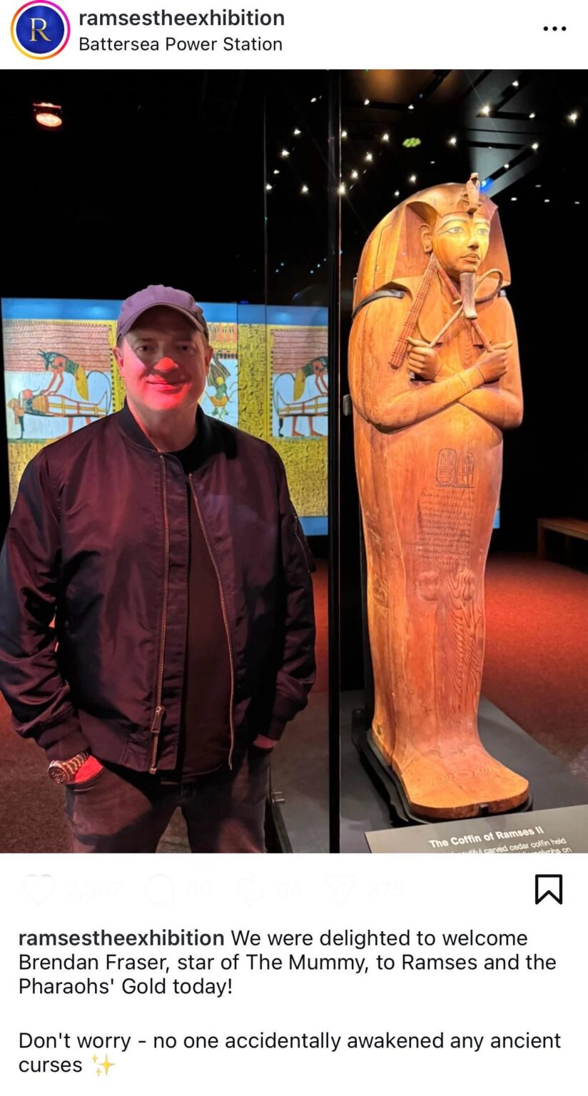 Brendan Fraser reunites with ‘The Mummy’