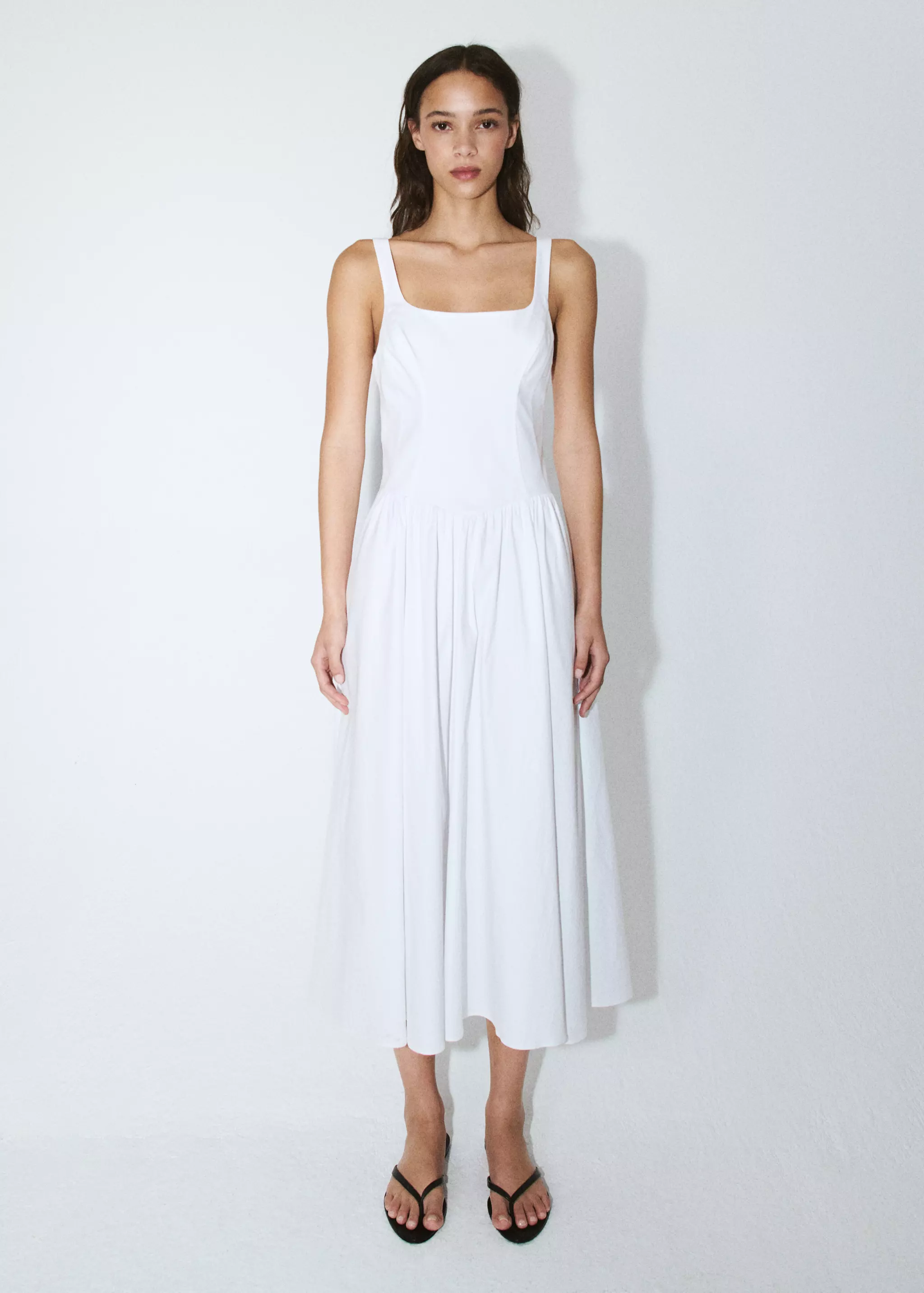 A-Line Dress With Open Back - Women | Mango Usa