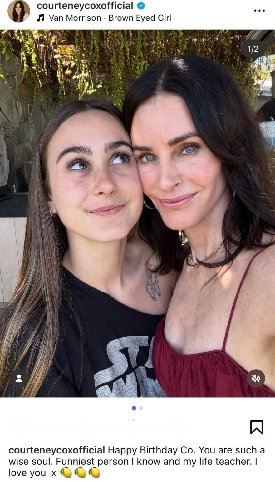 Courteney Cox and David Arquette wish their daughter Coco’s a happy 22nd birthday, Courteney was pregnant with her in the last season of Friends