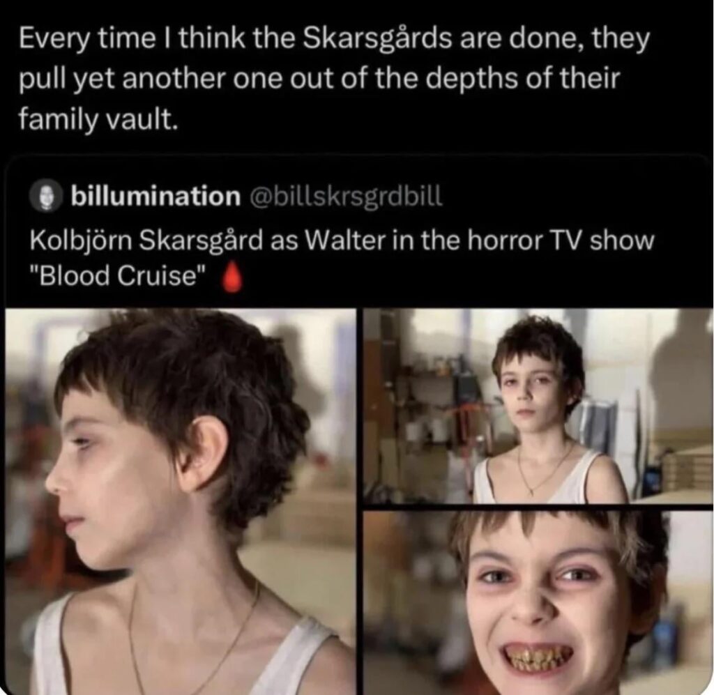 Another Skarsgård joins the battle