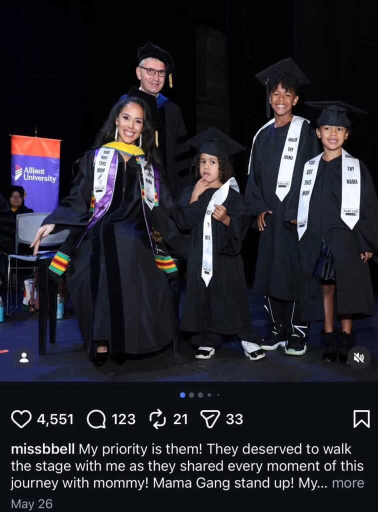 Brittany Bell (one of Nick Cannon’s baby mamas) just got her doctorate and she did her dissertation on how having a father who has children with multiple women affects adult children.