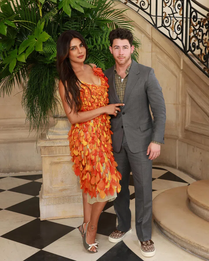 Dior Fall Winter 2026 2027 Haute Couture celebrities - Priyanka Chopra Nick Jonas