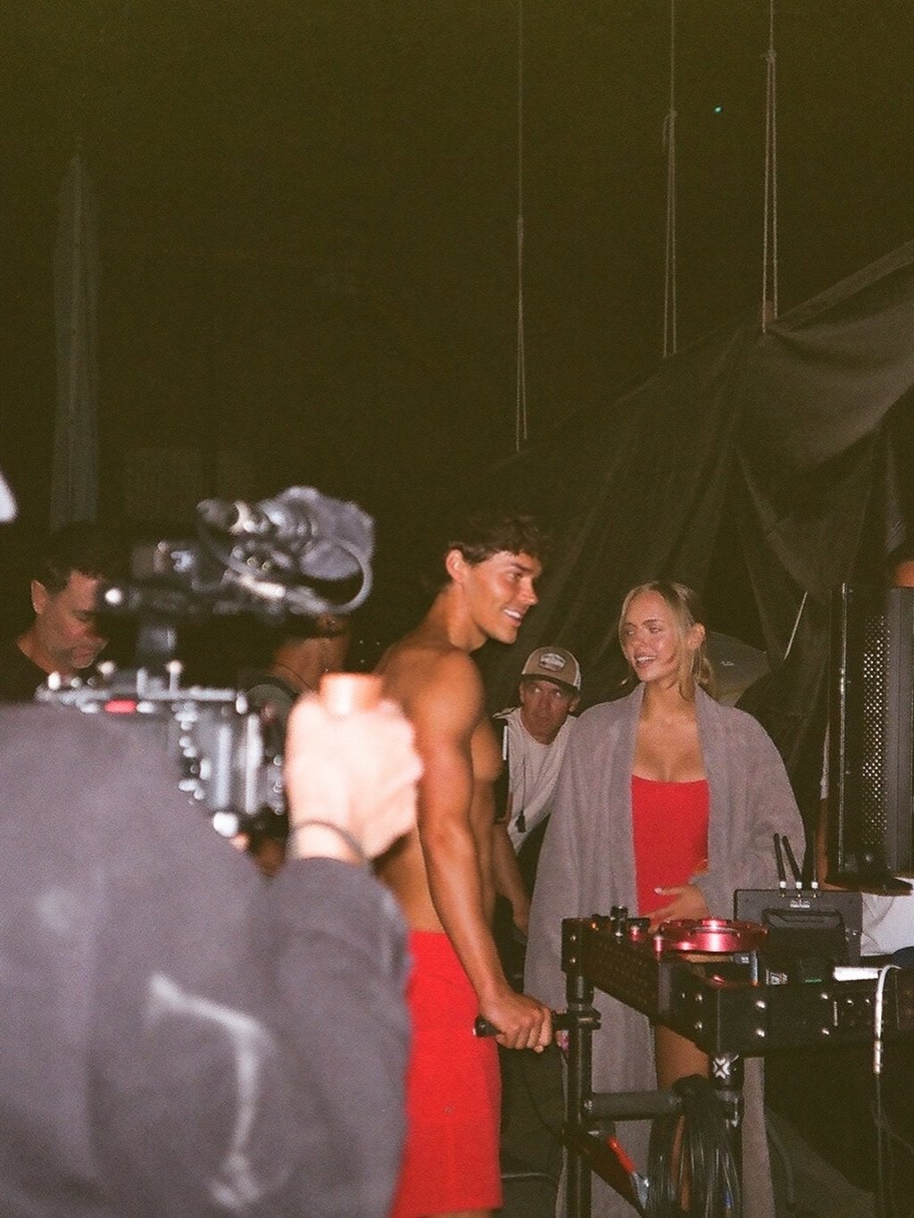Jessica Belkin in a red swimsuit for the Baywatch reboot. Photo: @jessicabelkin/Instagram