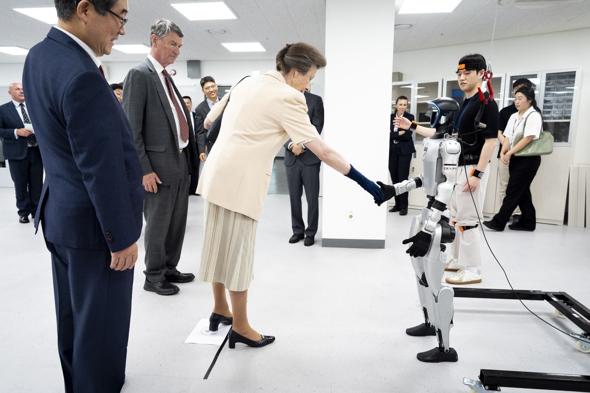 The Princess has been visiting various businesses and important locations in Asia