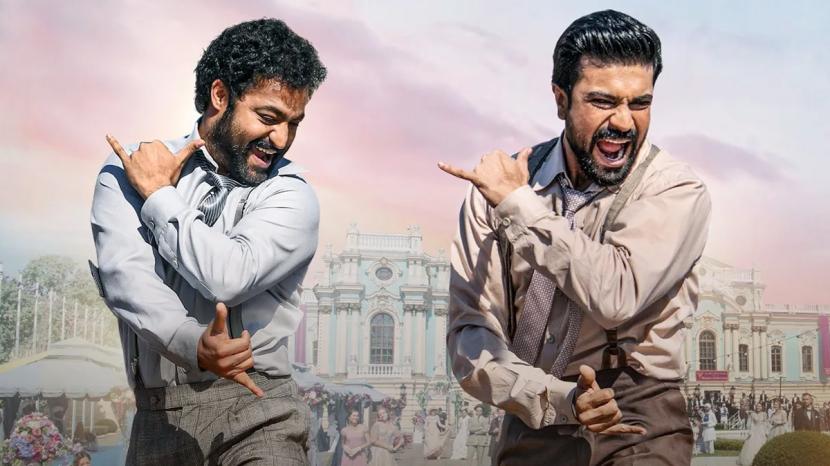 NTR Jr and Ram Charan in the song Naatu Naatu from RRR