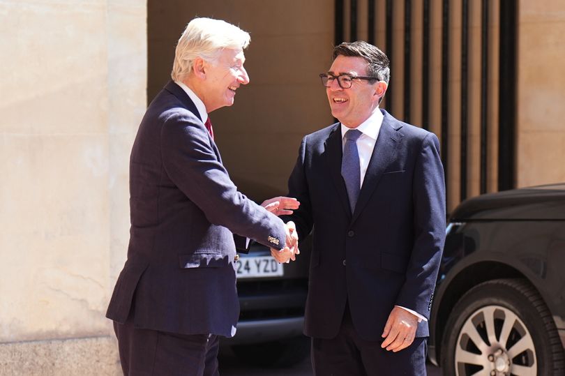 Sir Clive last week with new Prime Minister Andy Burnham at Buckingham Palace