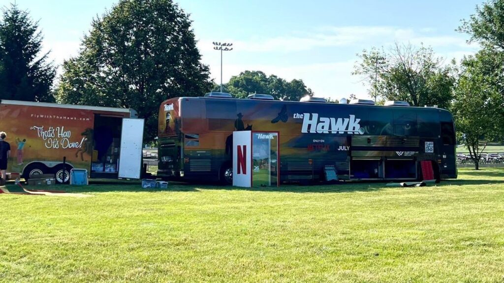 Will Ferrell Netflix comedy promo brings ‘The Hawk’ bus to Centerville station icon