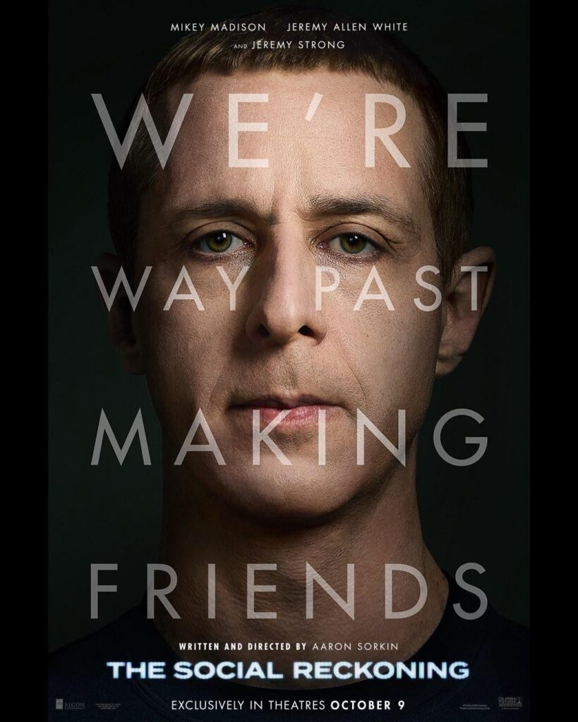 First posters for ‘The Social Reckoning’ with Jeremy Strong, Mikey Madison and Jeremy Allen White