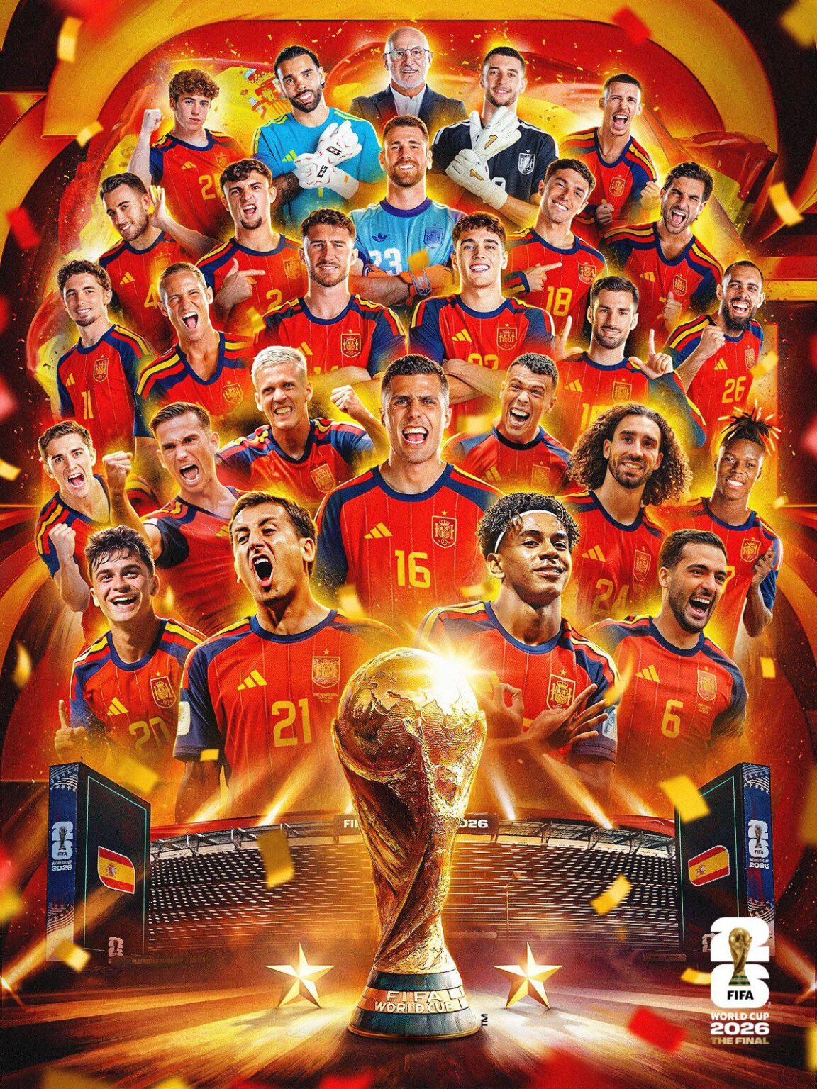 Spain are the 2026 FIFA World Cup Champions, their second title