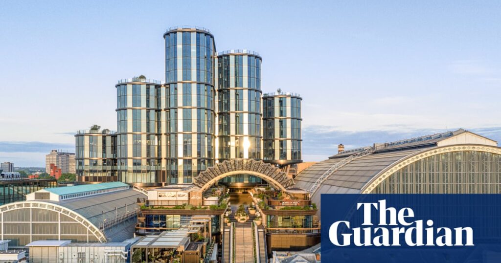 An Aztec-tinged revamp topped with a crinkle-cut tiara: inside the sparkling £1.3bn Olympia reboot | Architecture An Aztec-tinged revamp topped with a crinkle-cut tiara: inside the sparkling £1.3bn Olympia reboot | Architecture