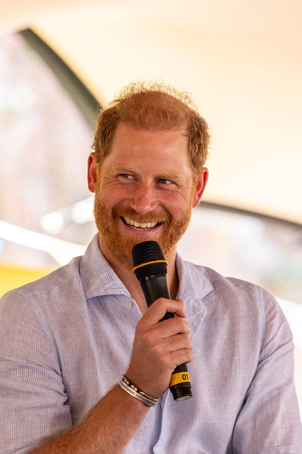 Prince Harry speaks at Scotty's Summer Festival near Birmingham.