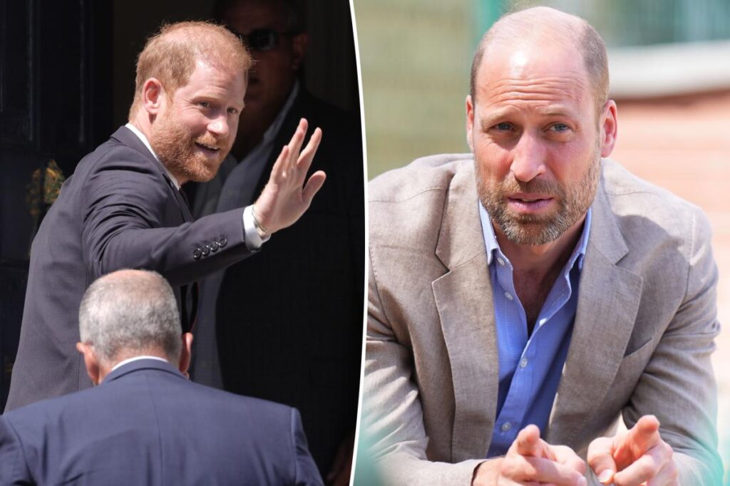 Estranged Prince William and Harry are just miles apart during separate public appearances in London Estranged Prince William and Harry are just miles apart during separate public appearances in London
