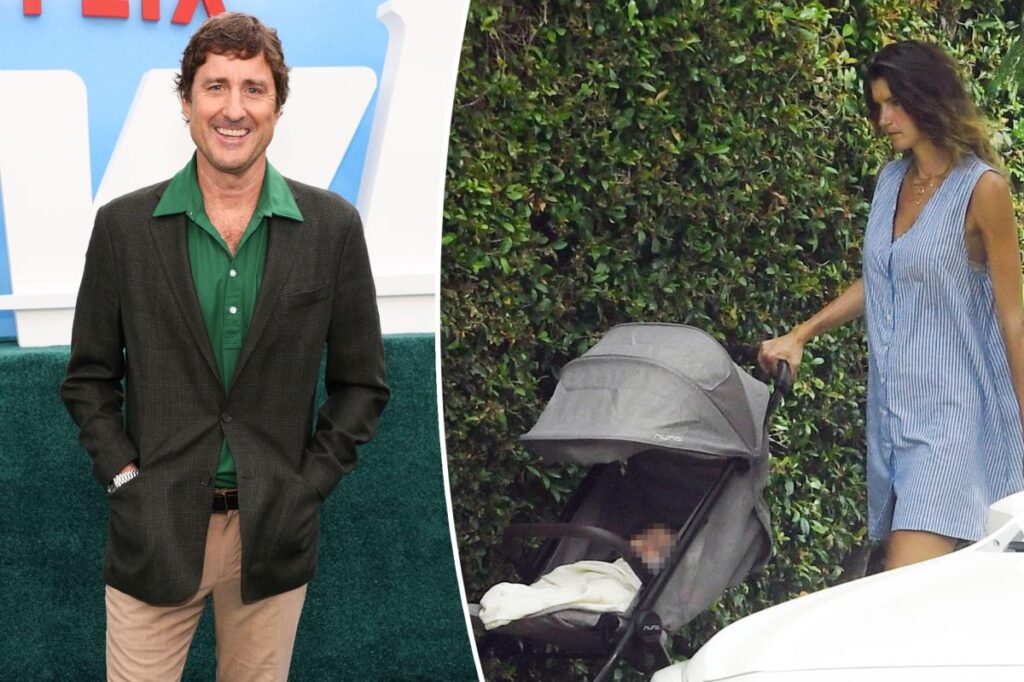 Luke Wilson's girlfriend, 24, spotted with the couple's baby for first time as the actor, 54, attends premiere