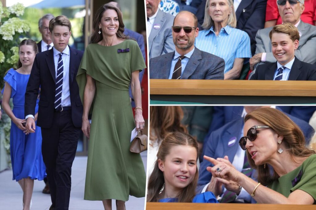 Prince George and Princess Charlotte make surprise appearance with Kate Middleton and Prince William at Wimbledon 2026 Prince George and Princess Charlotte make surprise appearance with Kate Middleton and Prince William at Wimbledon 2026
