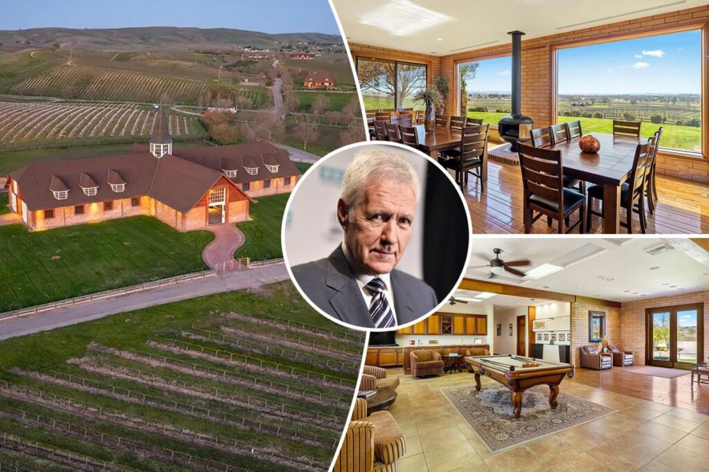 $33M Wine Country estate that ‘Jeopardy!’ host Alex Trebek owned for 37 years is set to be auctioned off