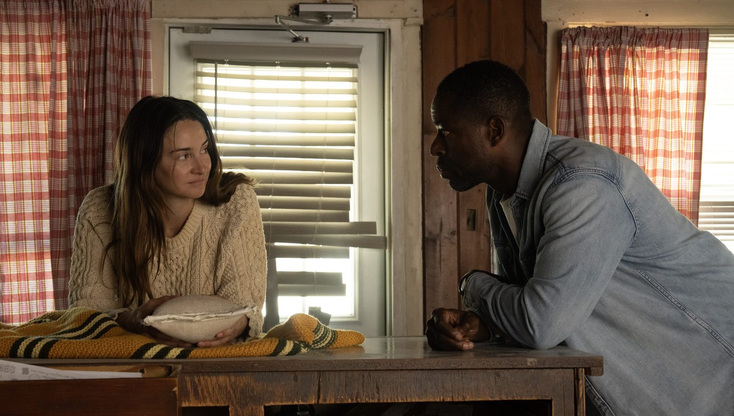 Shailene Woodley with Sterling K. Brown in 'Paradise' season two