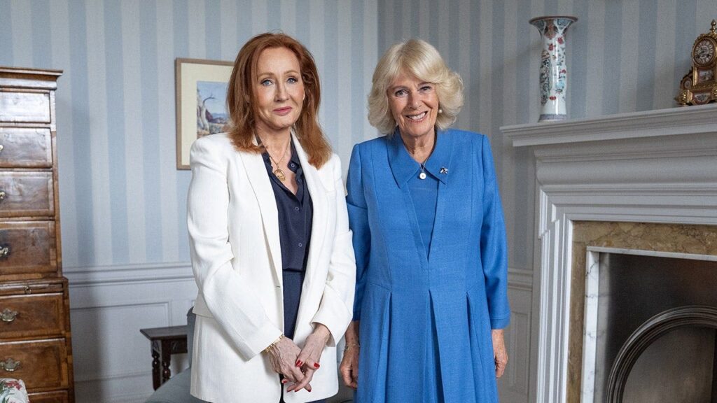 Queen Camilla faces backlash for meeting J.K. Rowling during Pride Month