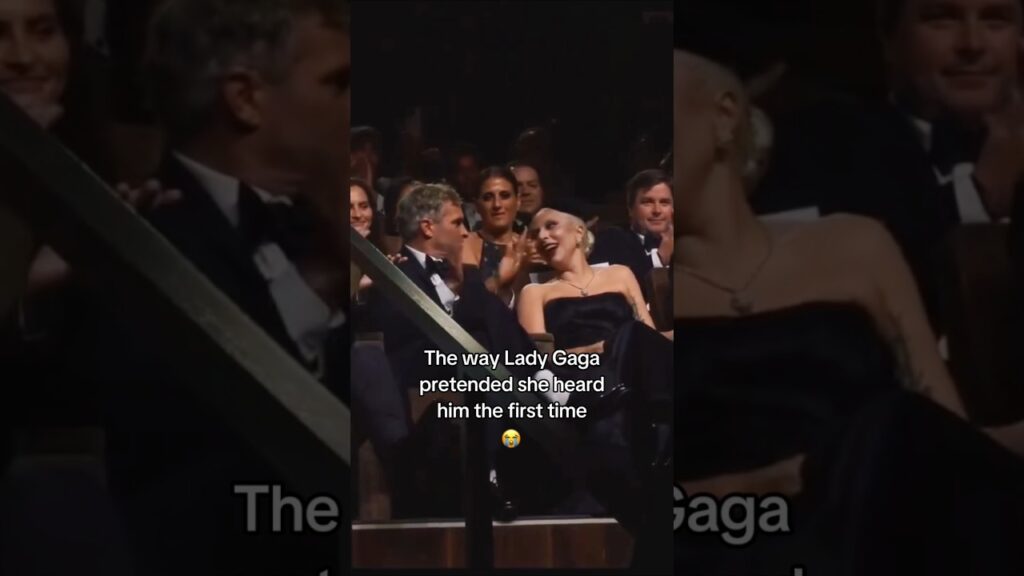 The way Lady Gaga pretended she heard him the first time 😭