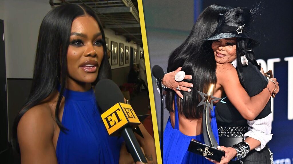 Teyana Taylor REACTS to Janet Jackson Presenting Her BET AWARD for Icon of the Year (Exclusive) Teyana Taylor REACTS to Janet Jackson Presenting Her BET AWARD for Icon of the Year (Exclusive)