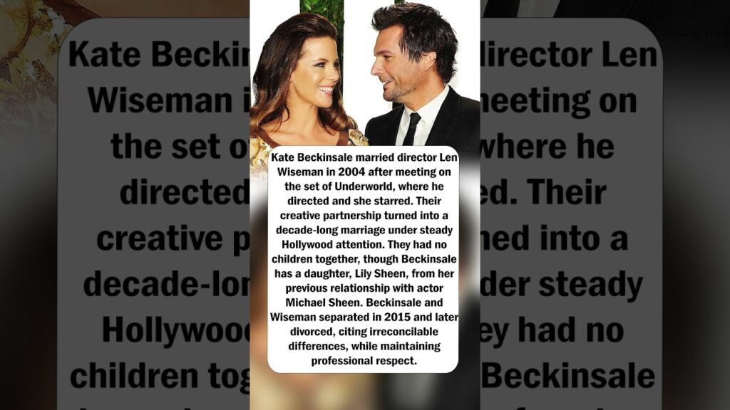 Kate Beckinsale & Len Wiseman Split