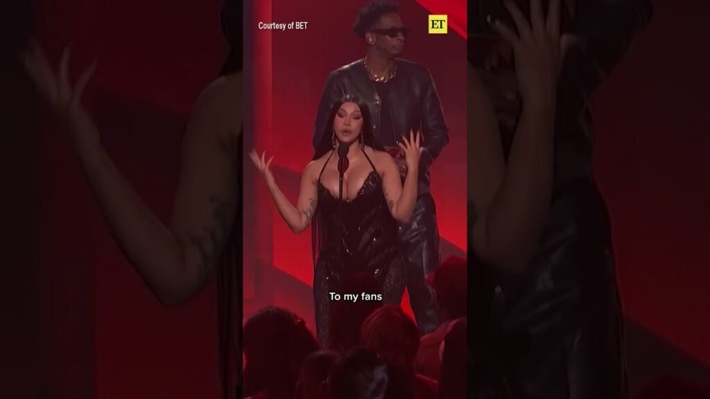 Cardi B is celebrating her friends, family and Bardi gang as she accepts her #betaward.