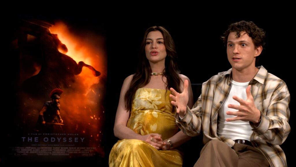 THE ODYSSEY: Tom Holland & Anne Hathaway Take You Behind the Scenes THE ODYSSEY: Tom Holland & Anne Hathaway Take You Behind the Scenes