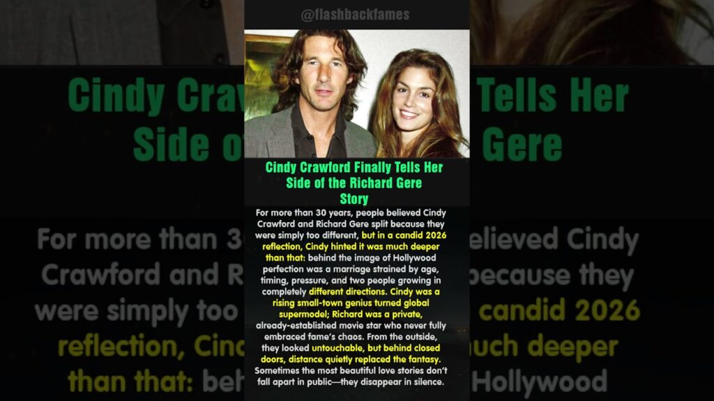 Cindy Crawford Finally Tells Her Side of the Richard Gere Story #shorts