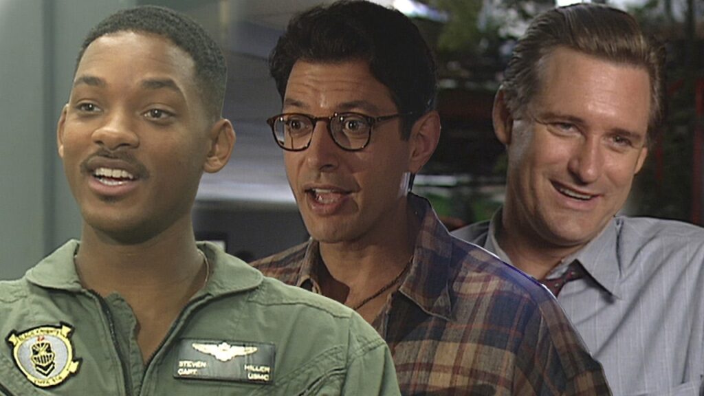 Independence Day: Will Smith, Jeff Goldblum & Bill Pullman Spill On-Set SECRETS | ET Vault Unlocked Independence Day: Will Smith, Jeff Goldblum & Bill Pullman Spill On-Set SECRETS | ET Vault Unlocked