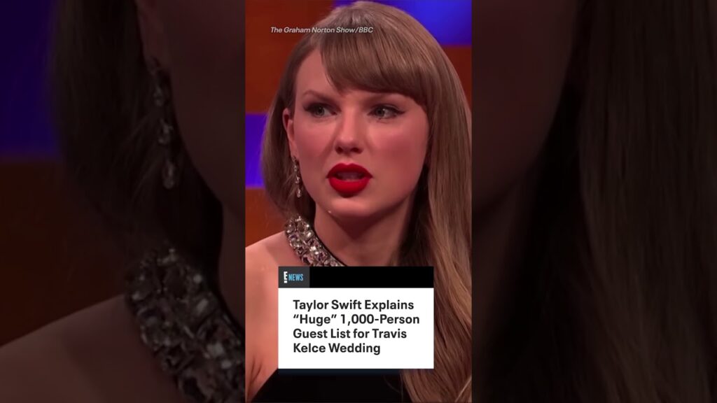Taylor Swift hinted at her massive wedding on “The Graham Norton Show” last October. Taylor Swift hinted at her massive wedding on "The Graham Norton Show" last October.