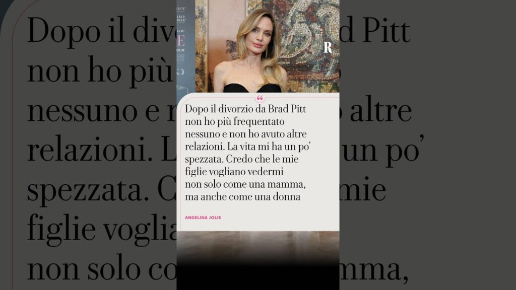 Angelina Jolie e la mancanza di relazioni sentimentali dopo il divorzio Angelina Jolie e la mancanza di relazioni sentimentali dopo il divorzio