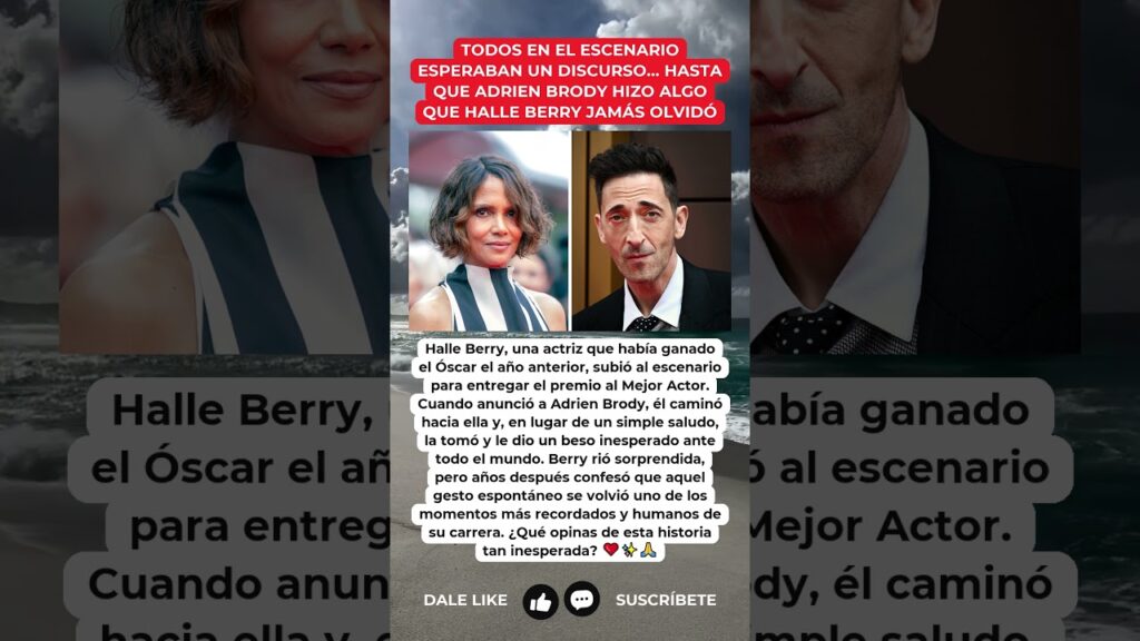 UN BESO INESPERADO: El momento entre Halle Berry y Adrien Brody que nadie olvidó UN BESO INESPERADO: El momento entre Halle Berry y Adrien Brody que nadie olvidó