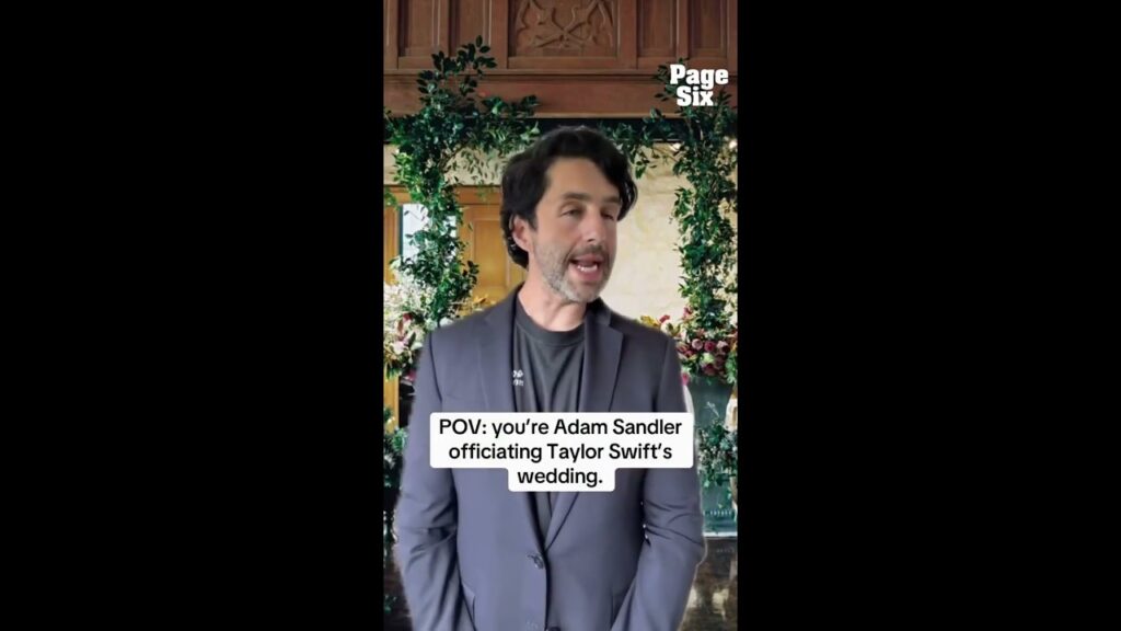 Josh Peck’s Adam Sandler impression of Taylor & Travis’ wedding is just how we imagined it #shorts Josh Peck's Adam Sandler impression of Taylor & Travis' wedding is just how we imagined it #shorts