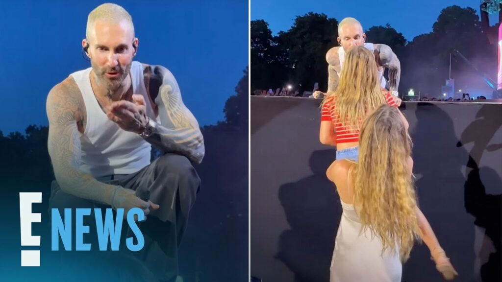 Adam Levine Has Cute Concert Moment With Behati Prinsloo, Daughter Dusty | E! News Adam Levine Has Cute Concert Moment With Behati Prinsloo, Daughter Dusty | E! News