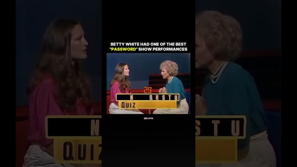 Betty White Had One Of The Best “Password” Show Performances. Betty White Had One Of The Best "Password" Show Performances.