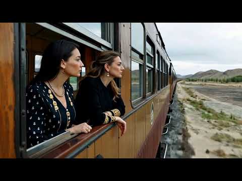 Carrie-Anne Moss and Kate Beckinsale on the train