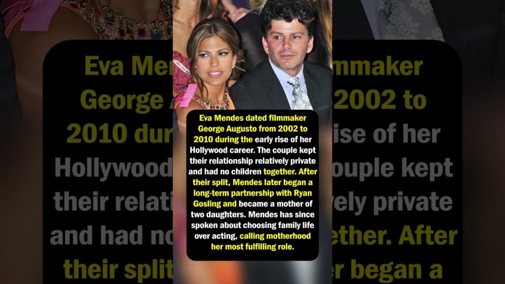 Eva Mendes’ Early Relationship Eva Mendes’ Early Relationship