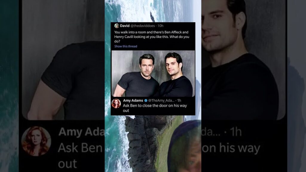 Amy Adams Savage Response To Ben Affleck Henry Cavill