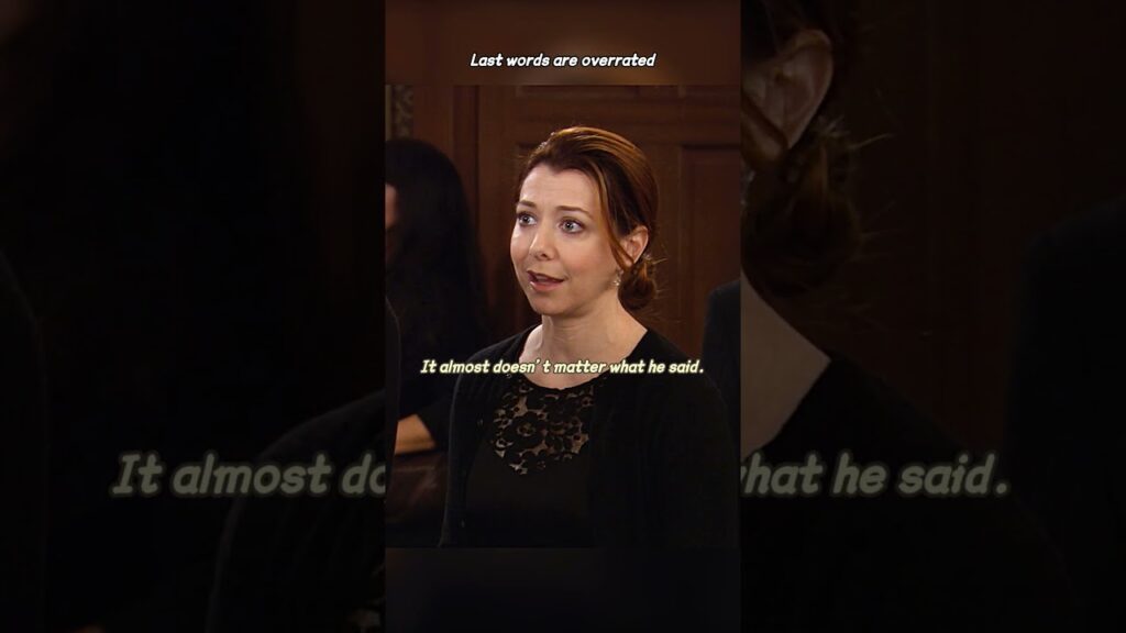 Who says last words need to be meaningful?#shorts #sitcom #funny