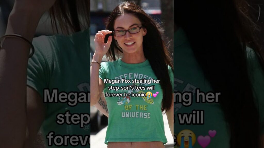 Megan Fox stealing her step-son’s tees will forever be iconicðŸ˜ðŸ’• Megan Fox stealing her step-son's tees will forever be iconicðŸ˜ðŸ’•