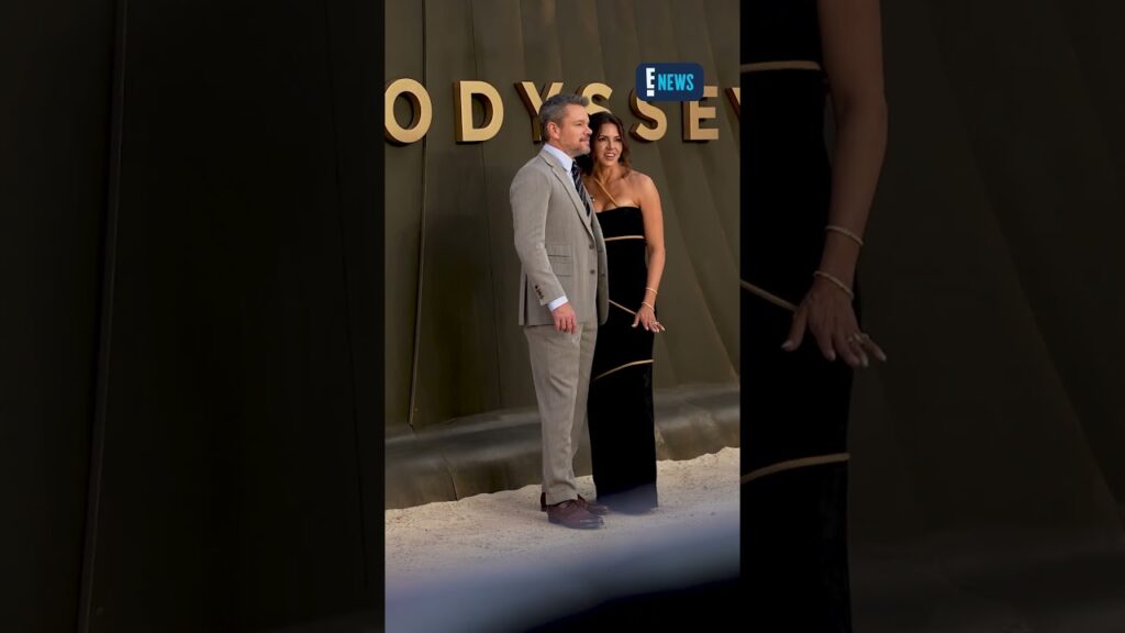 Matt Damon and Luciana Damon have a date night at "The Odyssey" world premiere. 😍