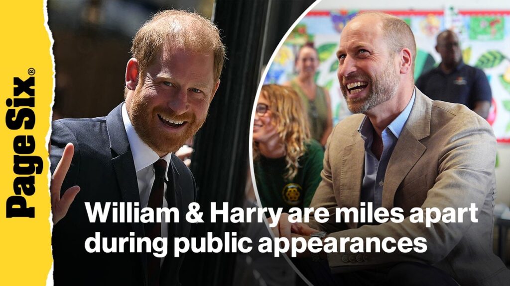 Estranged Prince William and Harry are just miles apart during separate public appearances in London Estranged Prince William and Harry are just miles apart during separate public appearances in London